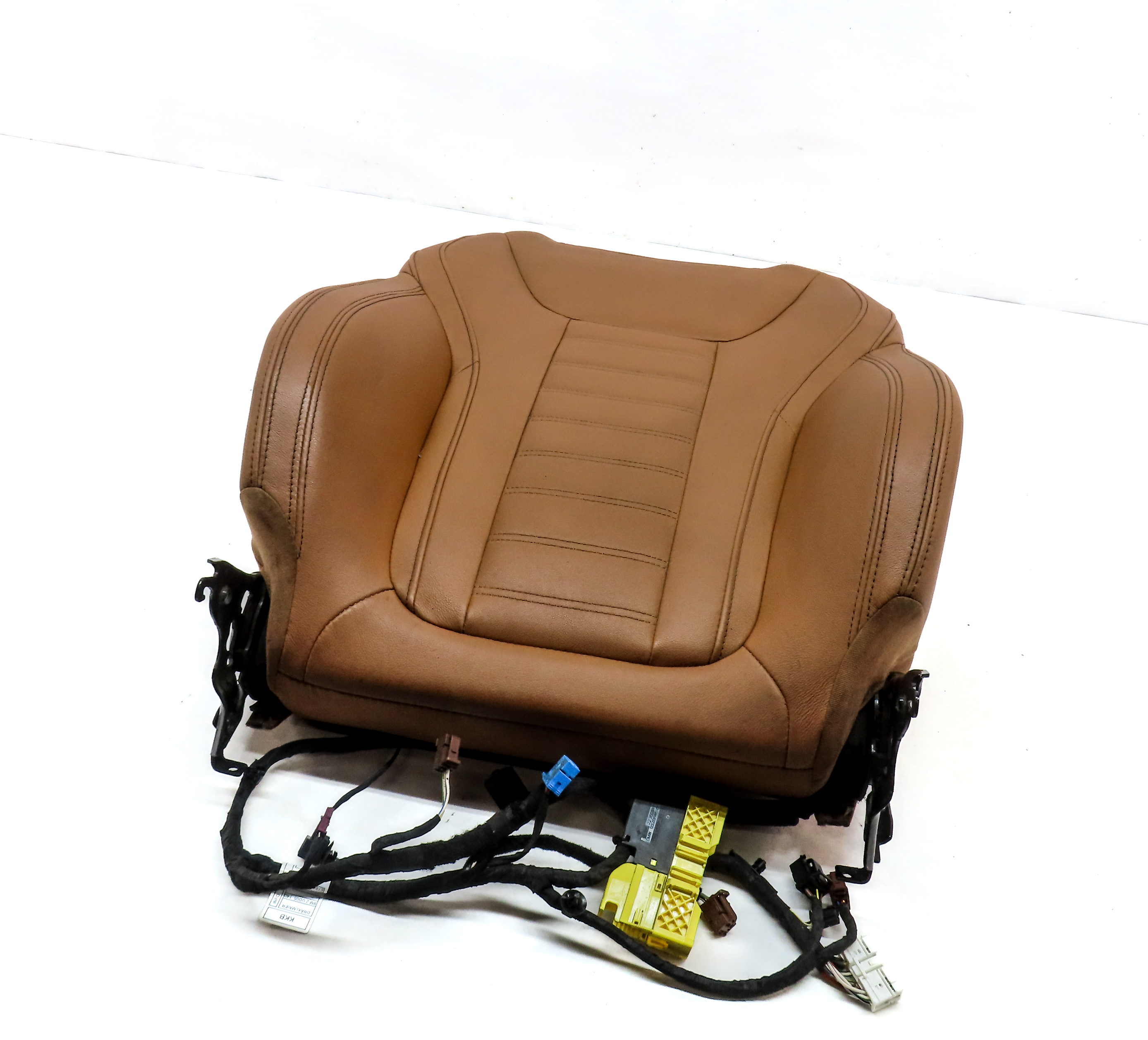2020 BMW X3 (G01) FRONT RIGHT PASSENGER UPPER HEATED SPORT SEAT CUSHION (COGNAC) — exact item pictured